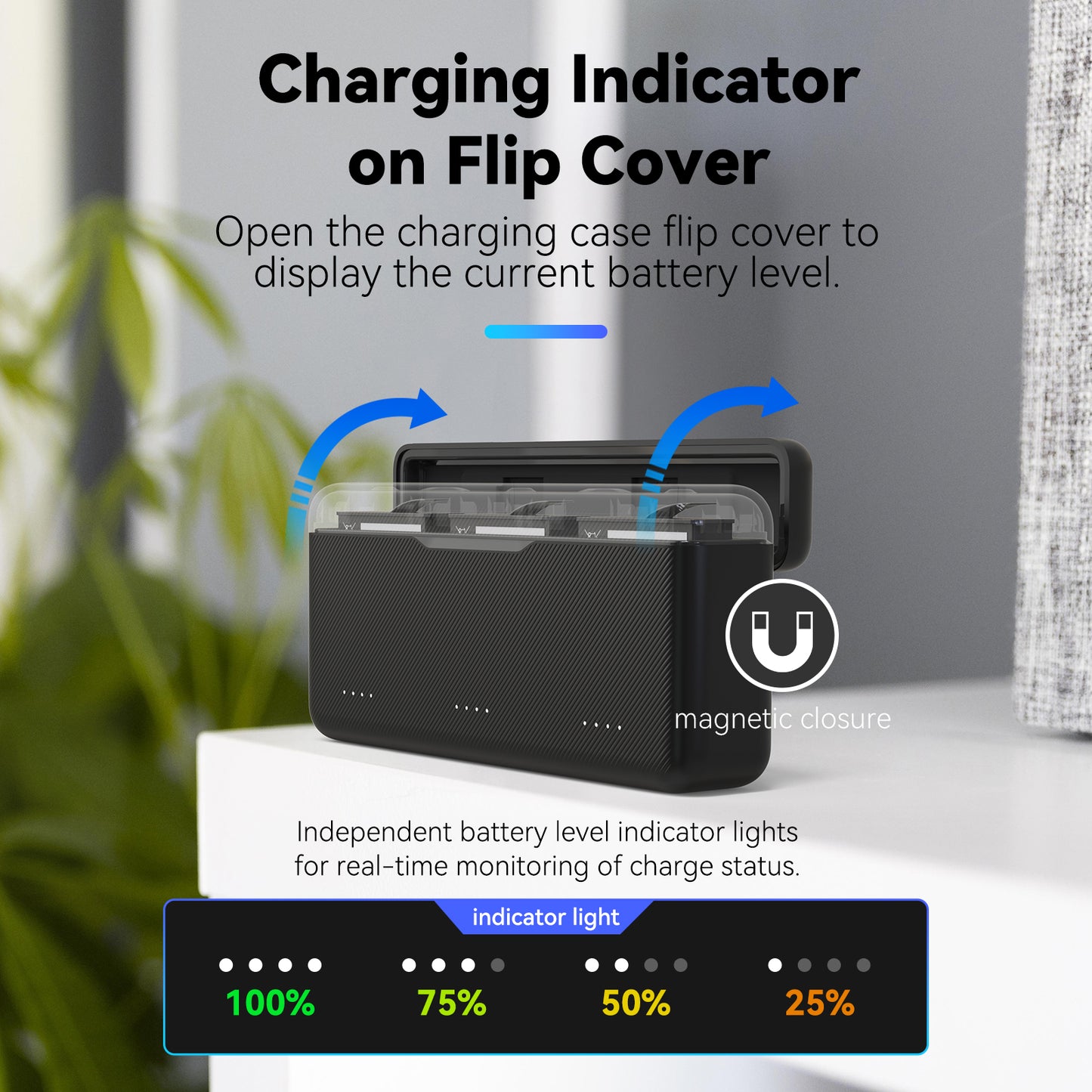 Telesin Pocket Oplaadbox voor DJI Osmo Action 5/4/3 (3 slots) -
