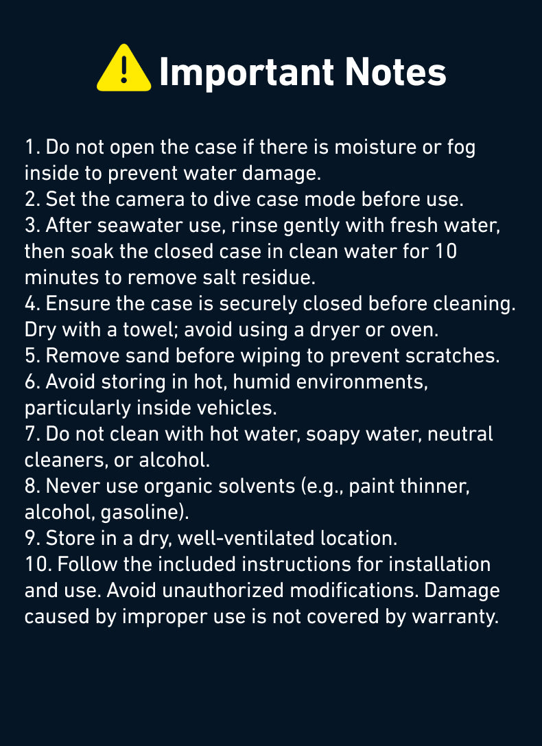 Telesin Duik Case voor Insta360 X4 Transparant -