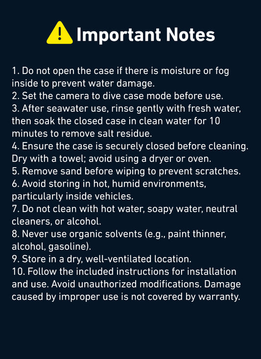 Telesin Duik Case voor Insta360 X4 Transparant -