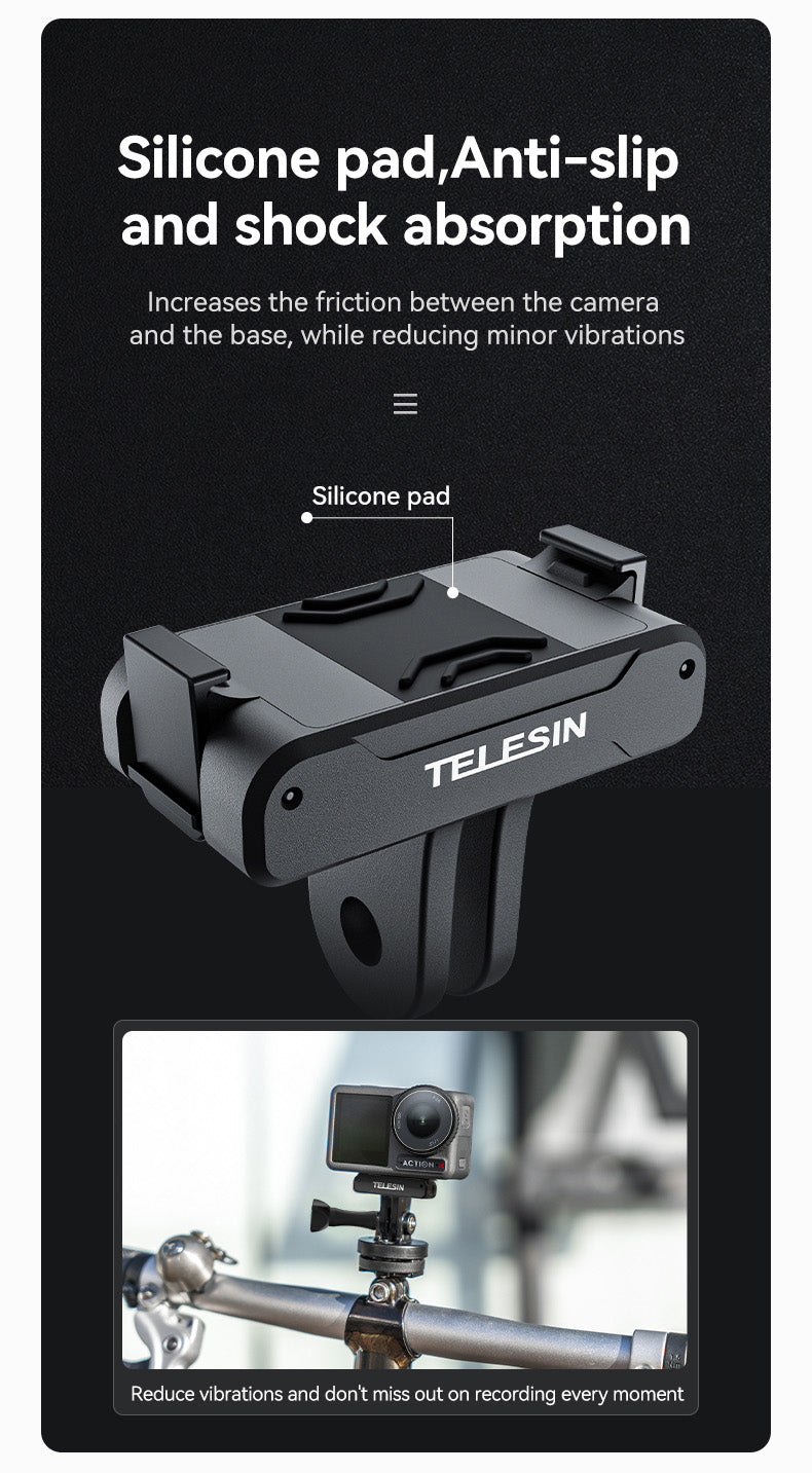Telesin Dual Claw Mount Magnetisch - DJI Osmo Action 3/4/5 -