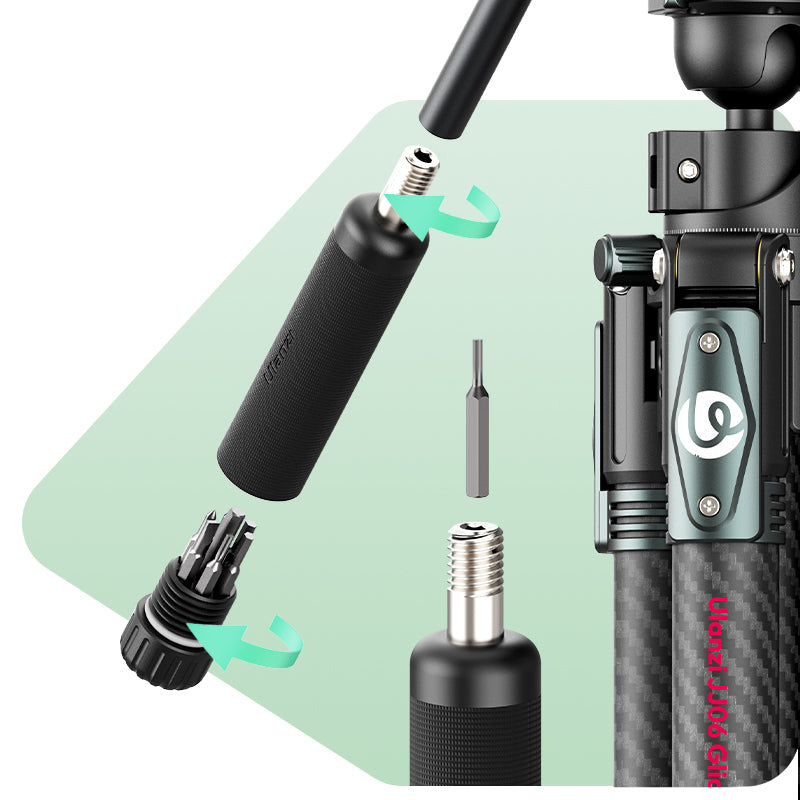 Ulanzi GlideGo JJ06 Video Tripod Carbon - Noir