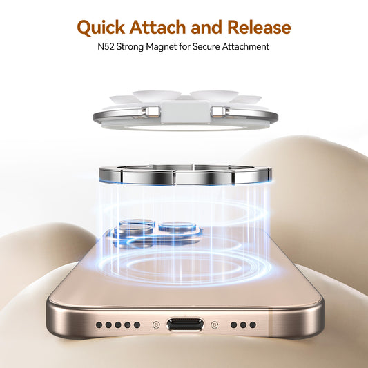 Telesin P3-SUS-01 Magnetische telefoonhouder met zuignapjes - Telefoonhouders