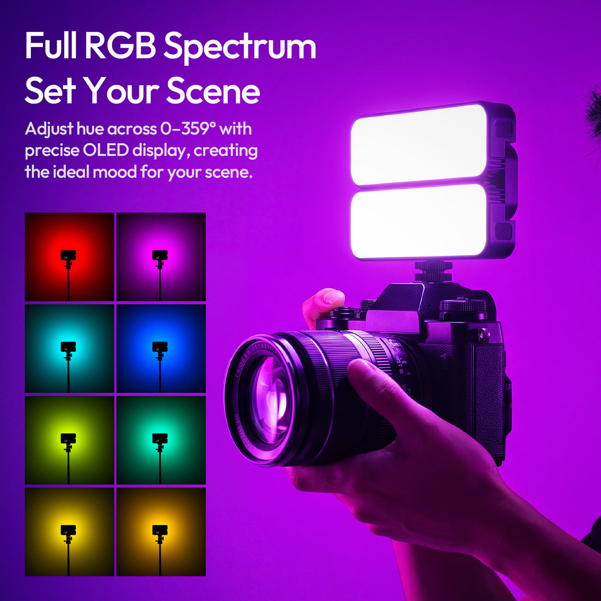 Lampe de poche pliable Ulanzi FOLD8 RGB