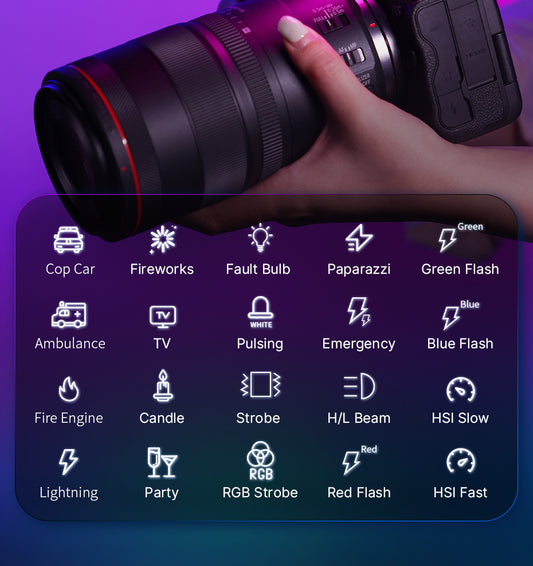 Ulanzi VL49 Pro Mini RGB videolamp - Cameralampen