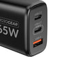 Chargeur MOJOGEAR CHARGE+ 65W à 3 ports USB/USB-C