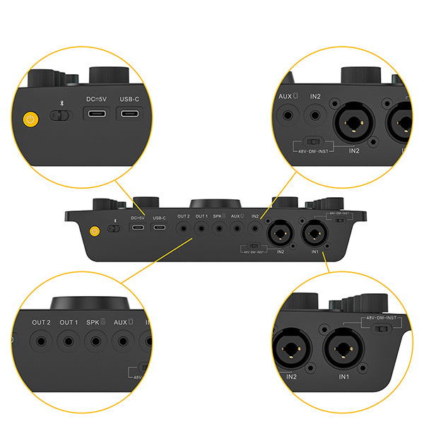 7RYMS 7CasterSE3 voor Podcast, Streaming, Gaming en Muziek - Met 2x XLR - Microfoonaccessoires