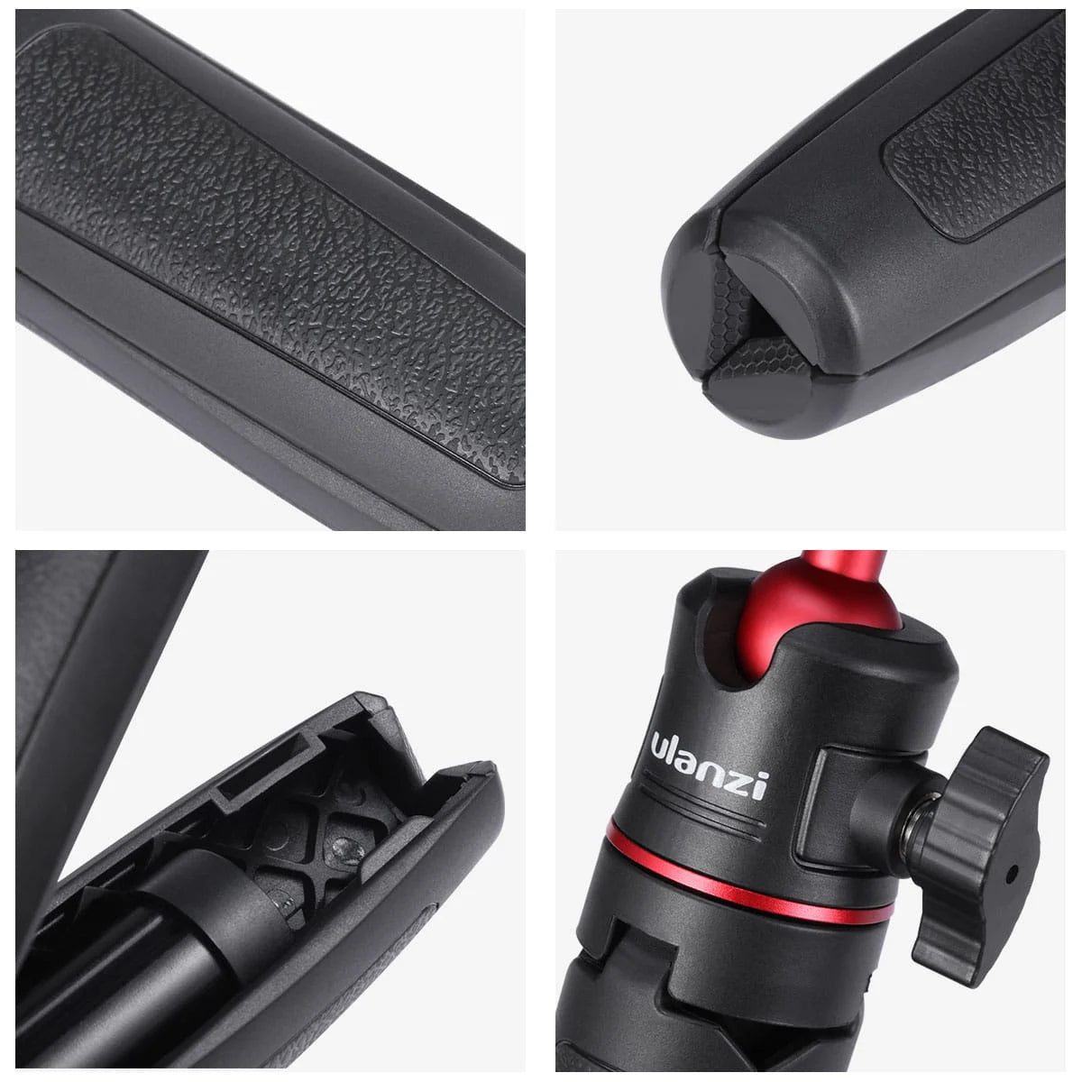 Ulanzi MT-08 vlog-statief, handgreep & selfie stick - Wit - Selfiesticks