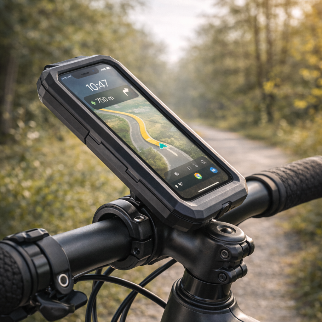 MOJOGEAR waterdichte telefoonhouder voor fiets & motor - Large - Telefoonhouders