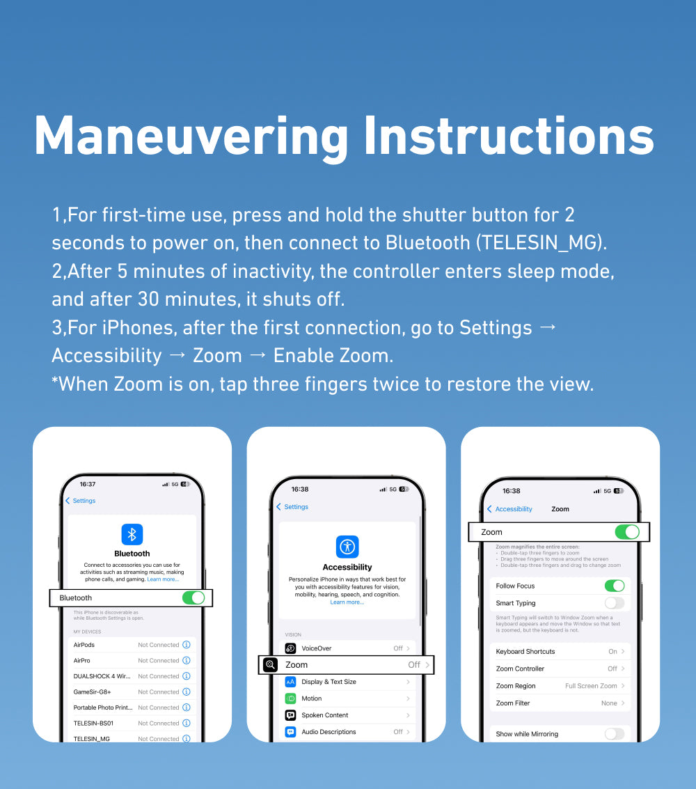 Telesin Fun Shot Magnetic Grip 2 magnetisch - Zwart - Handgrips