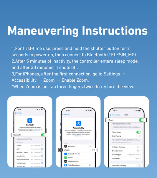 Telesin Fun Shot Magnetic Grip 2 magnetisch - Zwart - Handgrips