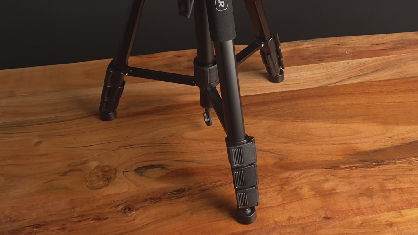 MOJOGEAR 167cm 3-in-1 statief: driepoot, monopod & horizontale arm