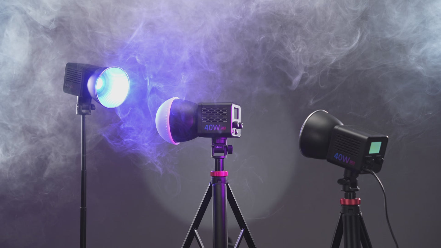 Lampe COB RGB Ulanzi 40WRGB avec batterie intégrée