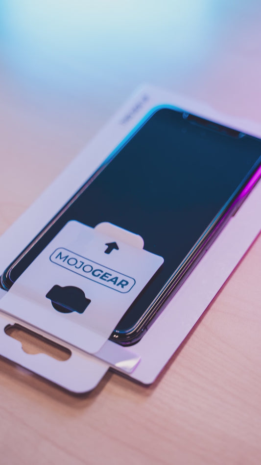 MOJOGEAR Screenprotector met Montageframe voor iPhone - Extra sterk beschermglas