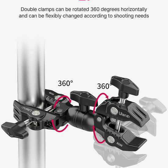 Ulanzi R096 Dubbele Super Clamp buisklem