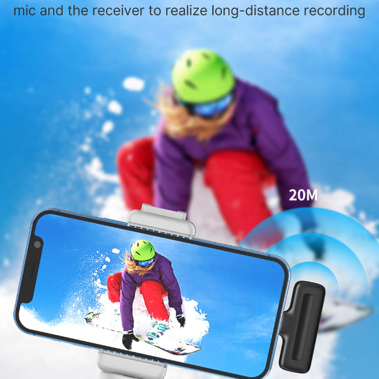 Ulanzi J12 Draadloze smartphone microfoon Lightning