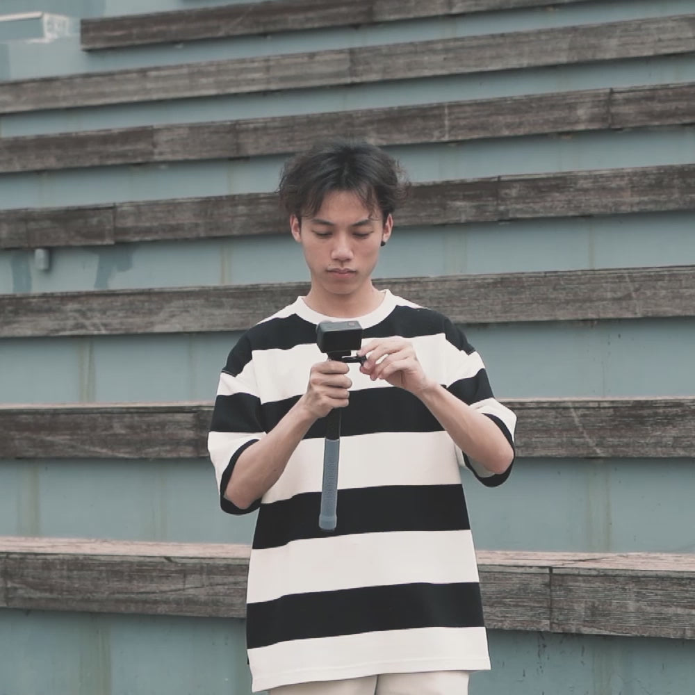 Telesin MNP-002 Selfie Stick 120 cm voor actioncamera en smartphone - Carbon