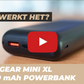 Batterie externe MOJOGEAR MINI XL 20 000 mAh à charge ultra-rapide avec câble USB-C vers USB-C 100 W USB 3.1 Extra Puissant 3 m