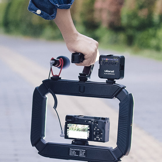 Ulanzi U200 Ringlamp Video Rig - met telefoonhouder en ingebouwde powerbank
