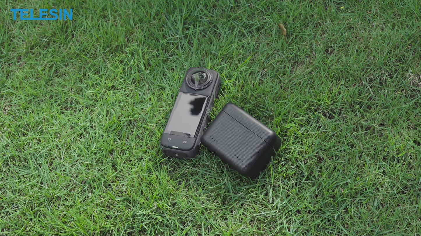 Boîtier de charge Telesin pour batteries Insta360 X4 (2 emplacements)