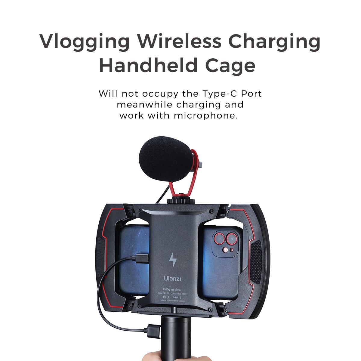 Ulanzi U-Rig Wireless Smartphone Video Rig met draadloos opladen - Video Rigs