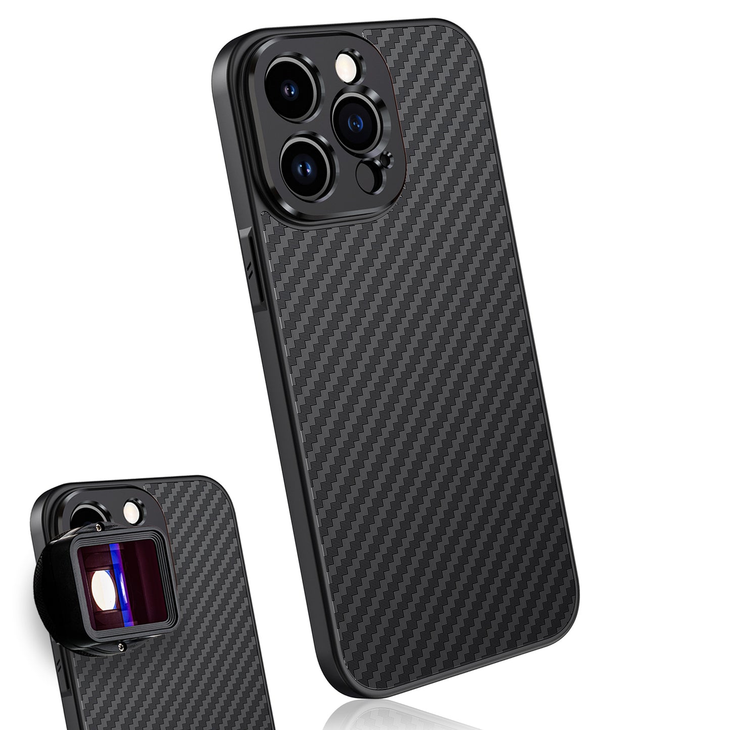 MOJOGEAR 17mm lens case voor iPhone 15 - Carbon - Overige producten