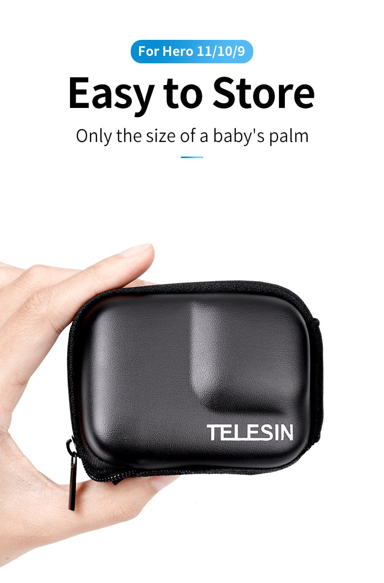 Telesin Opberghoes voor GoPro 9 / GoPro 10 / GoPro 11 / GoPro 12 - Zwart/Grijs - GoPro Cases & behuizingen